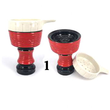 box package solid heavy bowl Wholesale China Manufacture Ceramic Hookah Bowl with cover